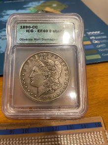 1890 CC silver Morgan dollar