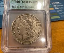 1890 CC silver Morgan dollar