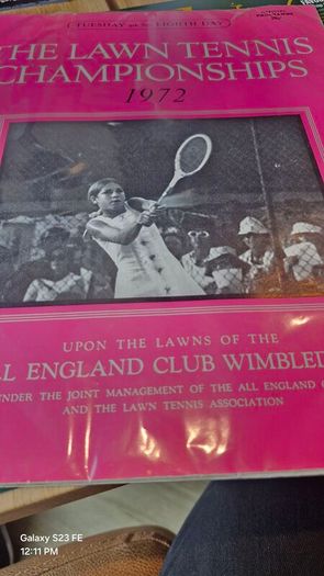 Wimbledon - Lawn Tennis Championships Programme - 1972 - Tuesday 4th July - Day 8