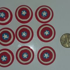 Captain America Resin Cabochon