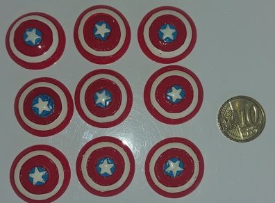 Captain America Resin Cabochon