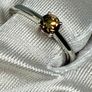 Diamond Rhapsody 950 Platinum SGL Certified Natural Champagne Diamond Solitaire Ring Image 8