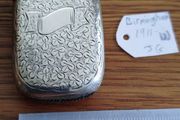 Antique 1911 Sterling Silver Vesta Case - Shamrock Pattern (Birmingham)