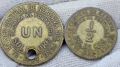 Peru 1960 1/2 Sol de Oro and 1 Sol de Oro 1954??