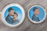 Vintage John F. Kennedy &amp; Jackie Kennedy Commemorative Plates. Set of 2
