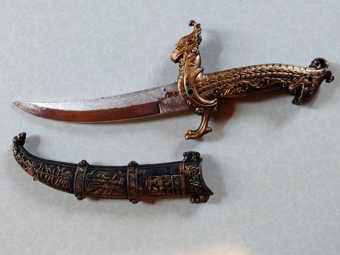 Gothic Skull Plastic Toy Sword With Cover (New).