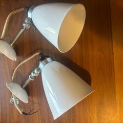 Original BTC Hector Medium Dome Wall Light Pair