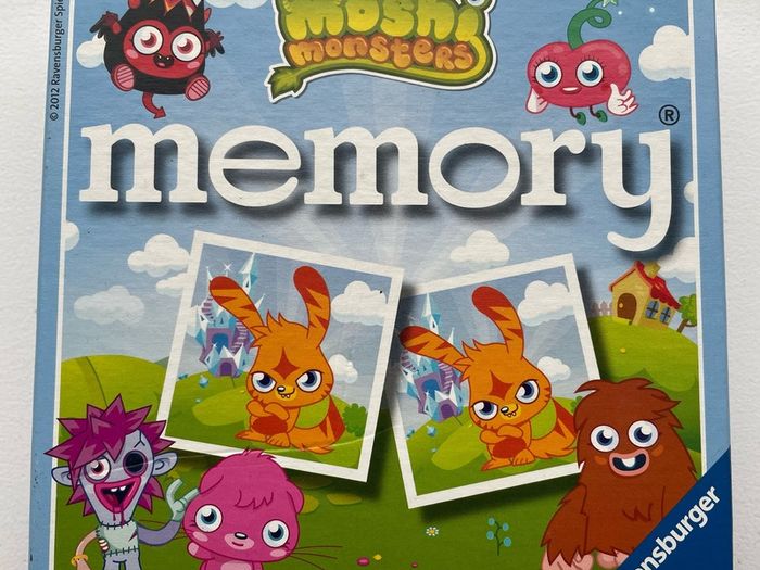Moshi Monsters memory game