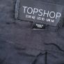 TOPSHOP black ribbon bow and beads crop jacket Sz 14 Image 5