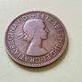 1957 Elizabeth II UK Half Penny Image 2