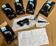 Set of 5 ROBUS Clubfinch GU10 Outdoor Spike Lights (IP65 Anti-Glare Black)