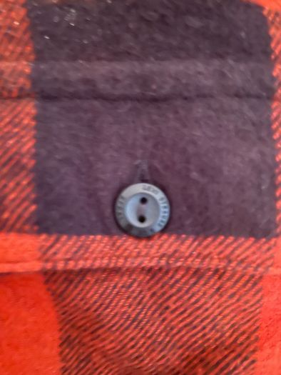 Mens Levis Red and Black Buffalo Check Shirt Long Sleeve. Size Small.