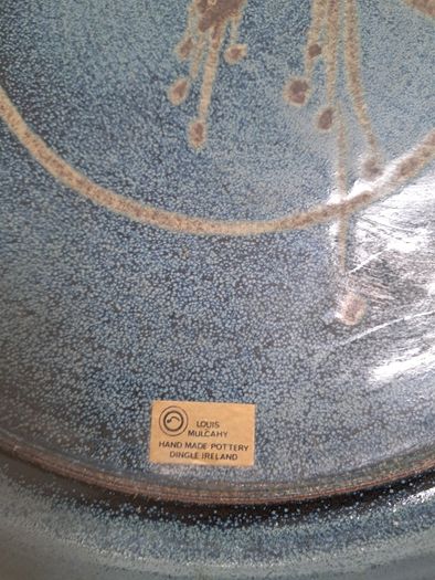 Louis Mulcahy handmade pottery plate