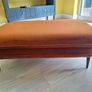 Maeve Velvet Footstool Rust Orange Image 2