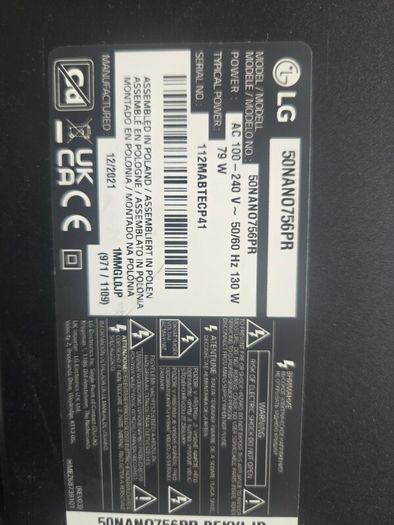 LG 50inch 4k smart TV