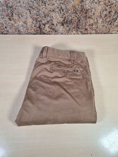 mens BRAX EVANS regular fit trousers chinos jeans stretchy beige denim Size W 40 L regular