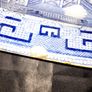 Very Large Antique Blue and White Food Serving Platter, Image 6