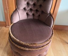 Genuine Vintage Slipper /Tub Brown Bedroom Chair