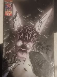 Cryptozoic Man comic signed by Comic Book Men cast