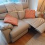 Two seater leather recliner Image 4