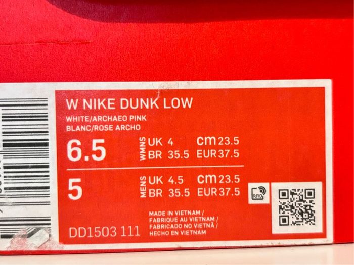 Nike Dunk Low Archeo Pink UK 4