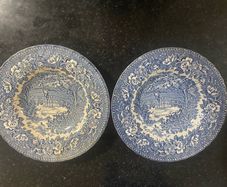 Set of 2 H Aynsley England's Heritage Ironstone Plates