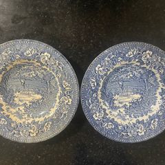 Set of 2 H Aynsley England's Heritage Ironstone Plates