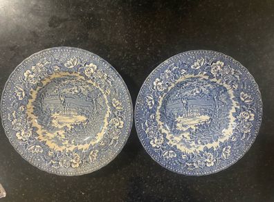 Set of 2 H Aynsley England's Heritage Ironstone Plates