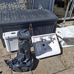 toilet and washhand basin