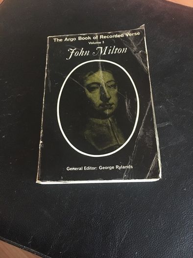 The Argo Book of Recorded Verse Volume 3 John Milton