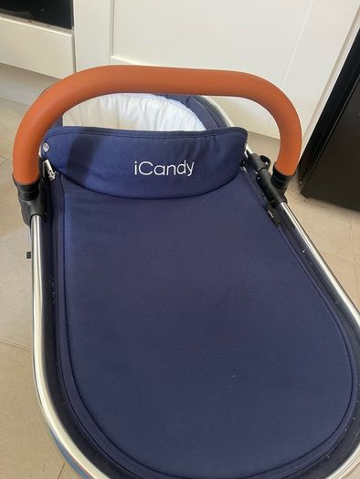 iCandy Peach Royal blue & Brown leather