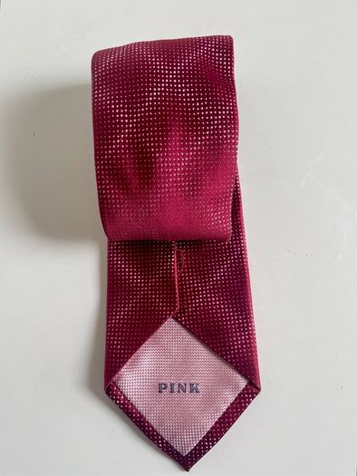 Thomas Pink 100% Silk Berry Pink Designer Tie Luxury Made in UK