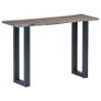 Console Table Grey 115x35x76 cm Solid Aacia Wood and Iron Image 8