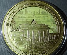 WW2 Germany Gold plated proof XXL coin medal 110 grams
