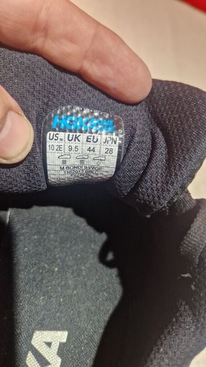 HOKA Bondi 9 Wide Triple Black  Size UK 9.5 / EU 44