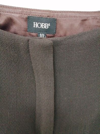 Hobbs Brown 100 % Wool Trousers size 10