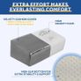Foot Rest for Under Desk at Work, Adjustable Footrest for Office Chair & Gaming Chair,Ergonomic Footrest Pillow Desk Foot Stool with Washable Cover for Home, Airplane, Travel (Gray) Image 6