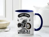 i don't snore i dream im a motorcycle mug