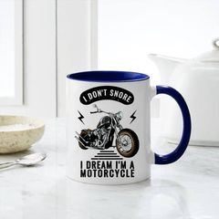 i don't snore i dream im a motorcycle mug