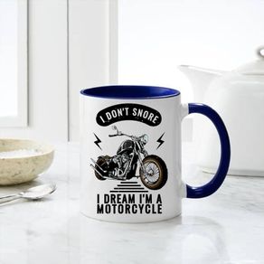 i don't snore i dream im a motorcycle mug
