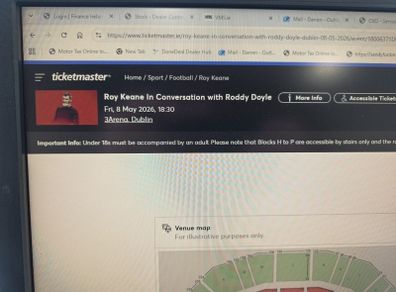 roy keane tickets