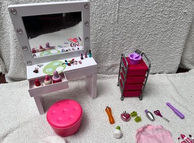 Our Generation Beauty Table and Salon Trolley