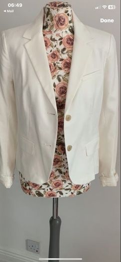 blazer Bnwt Gsp cream blazer size 10