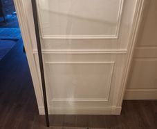Bath screen - Matt black fixed