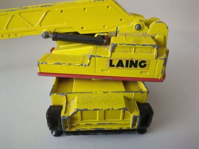 RARE BLACK BASE Matchbox Super Kings K-12 Hercules Mobile Crane - 1974 Lesney