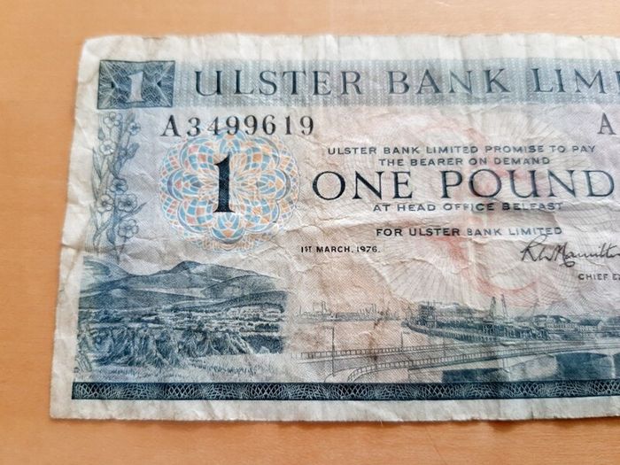 Ulster Bank note 1976