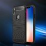 For Apple iPhone XR Carbon Fibre Design Case TPU Cover - Black Image 2
