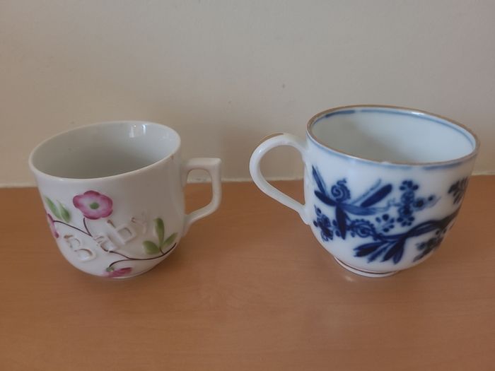 Six antique tea cups