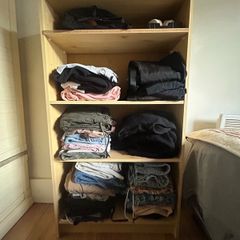 wooden shelf