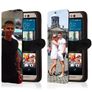 HTC ONE M9 - Personalised Leather wallet case - Front print Image 2